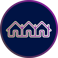 terraced house icon