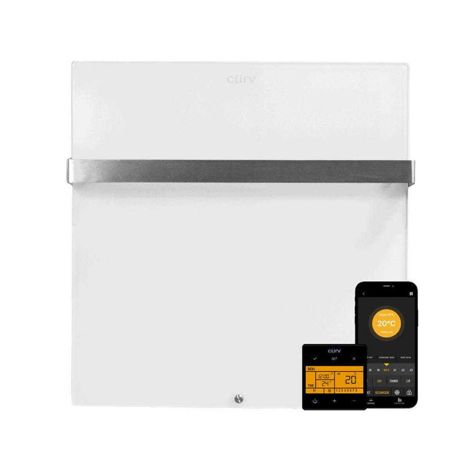 image of a white infra-red heater