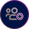 tow people with plus sign icon